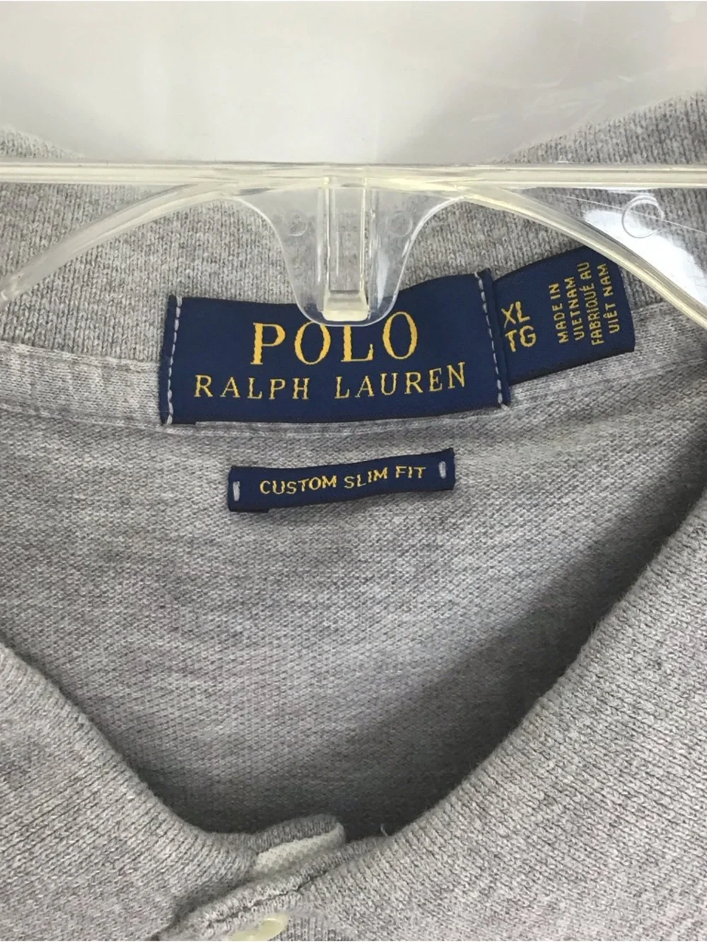 Polo Ralph Lauren Big Pony Custom Slim Fit Polo Shirt Embroidery Logo Size XL